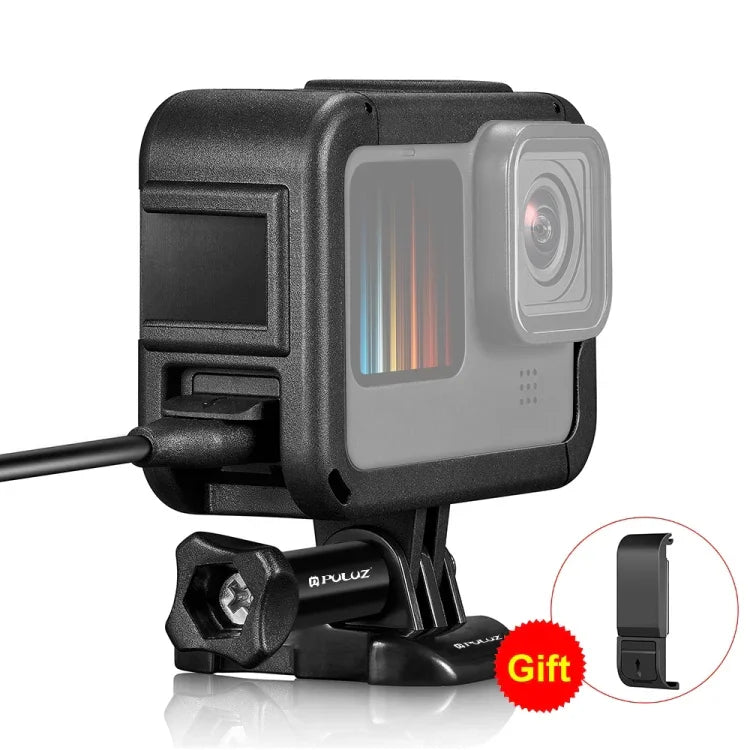 Cage d'extension PULUZ avec cache latéral pour GoPro HERO12 Black /11 Black /10 Black /9 Black, Cage PA avec cache latéral
