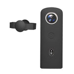 Étui de protection en silicone PULUZ avec cache-objectif pour appareil photo panoramique Ricoh Theta SC2 360, étui en silicone pour Ricoh Theta SC2 (noir)