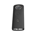 Étui de protection en silicone PULUZ avec cache-objectif pour appareil photo panoramique Ricoh Theta SC2 360, étui en silicone pour Ricoh Theta SC2 (noir)