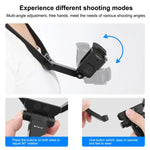 Support de cou réglable PULUZ pour caméras d'action GoPro et smartphones