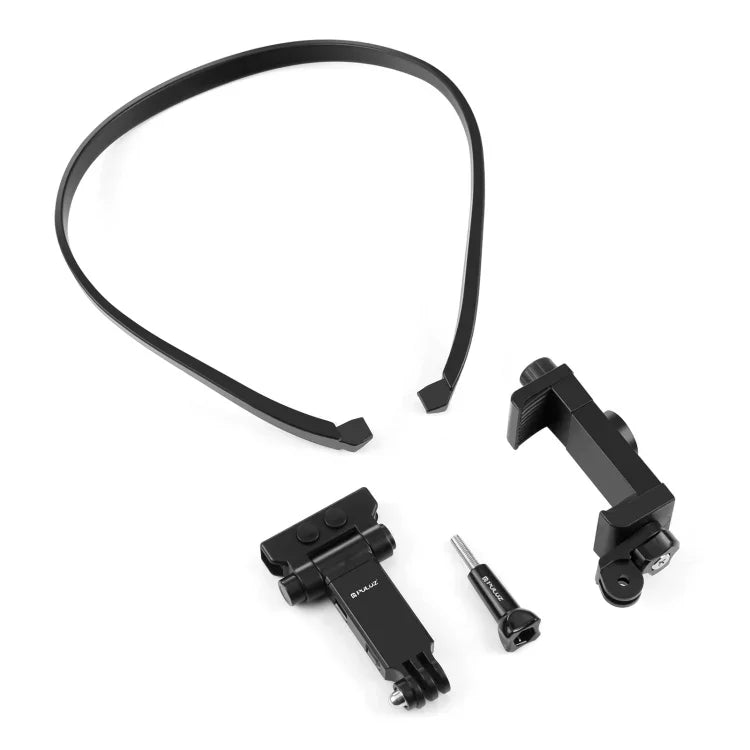 Support de cou réglable PULUZ pour caméras d'action GoPro et smartphones