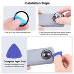 Kits de protection d'objectif PULUZ en polycarbonate pour Ricoh Theta SC2 / S / V
