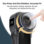 Protection d'objectif PULUZ en polycarbonate pour Insta360 ONE RS 1 pouce, édition 360, protection d'objectif