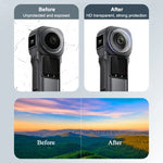 Protection d'objectif PULUZ en polycarbonate pour Insta360 ONE RS 1 pouce, édition 360, protection d'objectif