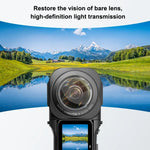 Protection d'objectif PULUZ en polycarbonate pour Insta360 ONE RS 1 pouce, édition 360, protection d'objectif