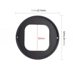 Filtre d'objectif PULUZ 52 mm CPL + UV avec bague d'adaptation pour GoPro HERO12 Black /11 Black /11 Black Mini /10 Black /9 Black, filtre CPL + UV