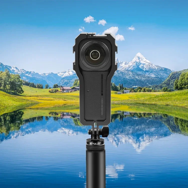 Cadre de protection PULUZ avec griffe porte-accessoires pour Insta360 ONE RS 1 pouce 360 ​​Edition, cage de protection