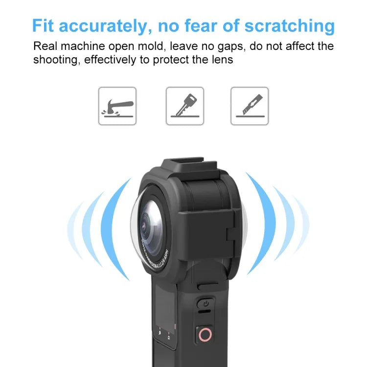 Protection d'objectif PULUZ pour Insta360 ONE RS 1 pouce 360 ​​Edition, protection d'objectif améliorée