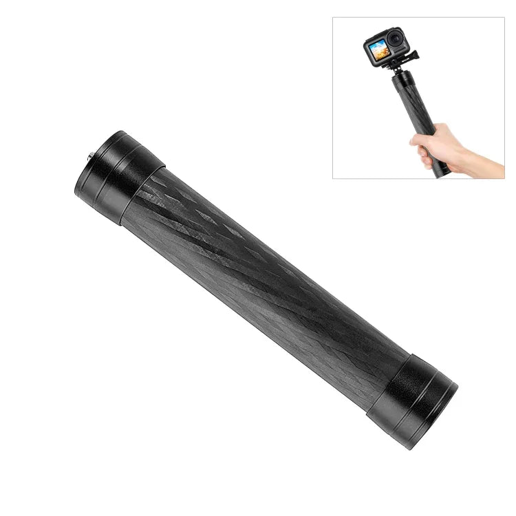 Bâton monopode d'extension en fibre de carbone PULUZ 21 cm pour cardan DJI / MOZA / Feiyu V2 / Zhiyun G5, 21 cm