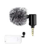 Microphone directionnel réglable PULUZ 3,5 mm Jack pour téléphone mobile, microphone téléphone 3,5 mm