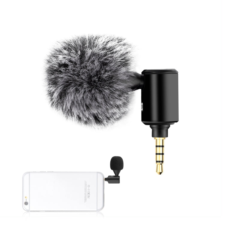 Microphone directionnel réglable PULUZ 3,5 mm Jack pour téléphone mobile, microphone téléphone 3,5 mm