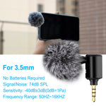Microphone directionnel réglable PULUZ 3,5 mm Jack pour téléphone mobile, microphone téléphone 3,5 mm