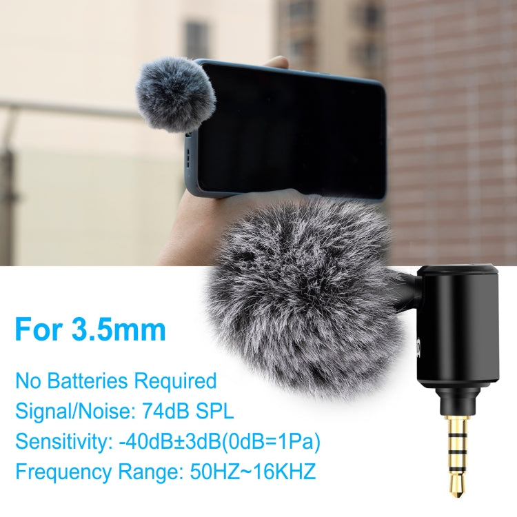 Microphone directionnel réglable PULUZ 3,5 mm Jack pour téléphone mobile, microphone téléphone 3,5 mm