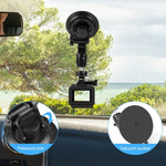 Support de téléphone à ventouse pour voiture PULUZ avec pince/vis/adaptateur pour trépied, ventouse pour téléphone de voiture