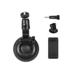 Support de téléphone à ventouse pour voiture PULUZ avec pince/vis/adaptateur pour trépied, ventouse pour téléphone de voiture