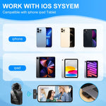 Microphone cravate sans fil PULUZ pour iPhone / iPad, récepteur 8 broches, 8 broches 1 TX + 1 RX