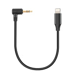 Câble adaptateur audio microphone PULUZ 3,5 mm TRS mâle vers 8 broches mâle pour PU3153 / PU3154, 3,5 mm vers 8 broches
