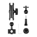 Support de rétroviseur PULUZ pour moto, fixation pour GoPro et autres caméras d'action.