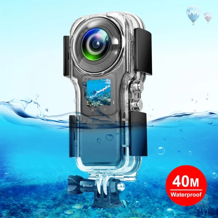 Boîtier étanche PULUZ 40 m pour Insta360 One RS 1 pouce 360 ​​Edition