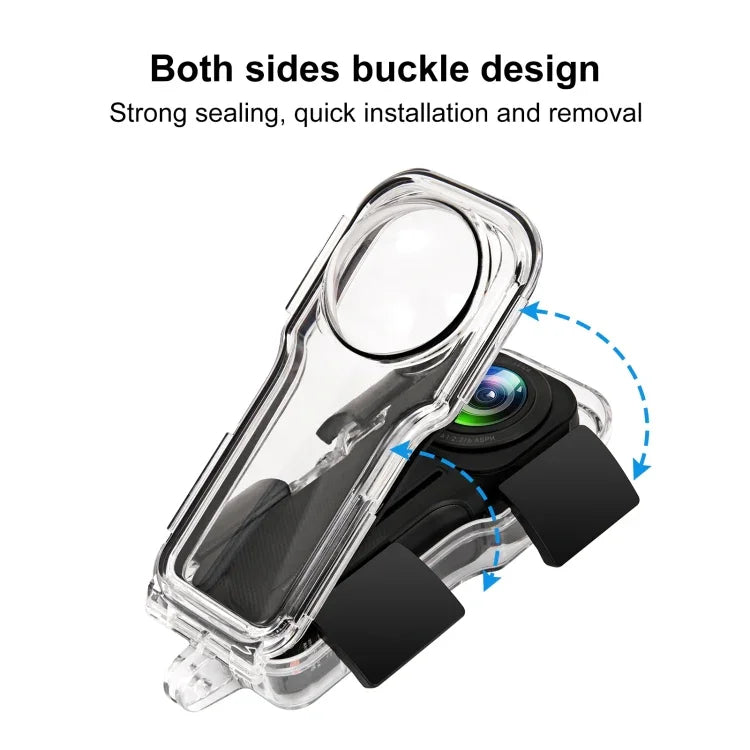 Boîtier étanche PULUZ 40 m pour Insta360 One RS 1 pouce 360 ​​Edition