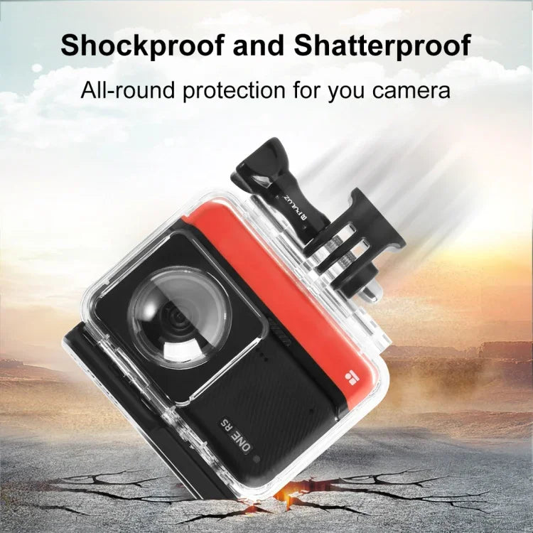 Boîtier étanche PULUZ pour Insta360 One RS 360 Edition (profondeur maximale de 30 m).
