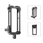 Cage de protection métallique PULUZ pour Insta360 X3, avec base extensible pour griffe flash et adaptateur pour trépied. Cage métallique en stock aux États-Unis. Compatible avec Insta360 X3.