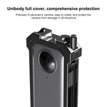 Cage de protection métallique PULUZ pour Insta360 X3, avec base extensible pour griffe flash et adaptateur pour trépied. Cage métallique en stock aux États-Unis. Compatible avec Insta360 X3.