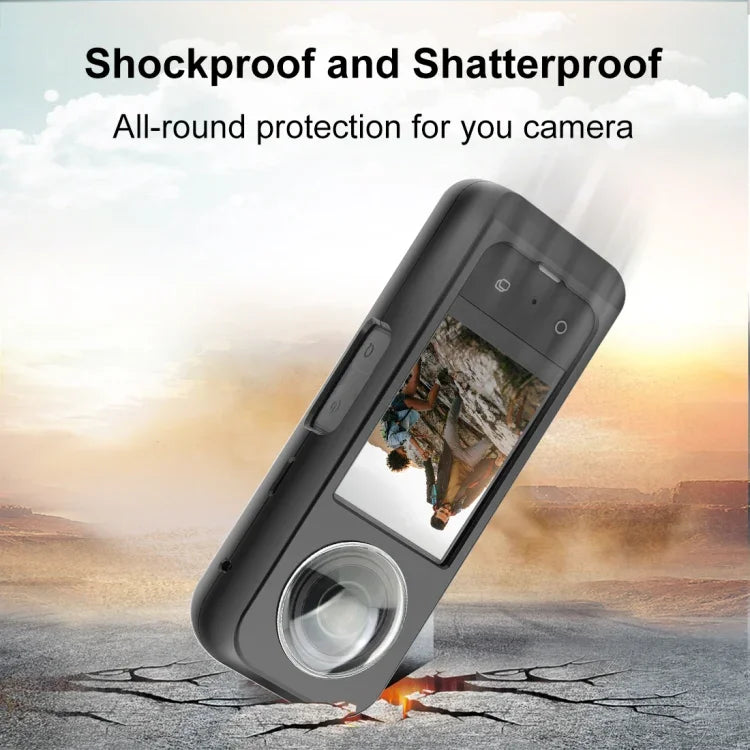 Cage de protection métallique PULUZ pour Insta360 X3 avec protection d'objectif, cadre métallique avec protection d'objectif
