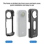 Cage de protection métallique PULUZ pour Insta360 X3 avec protection d'objectif, cadre métallique avec protection d'objectif