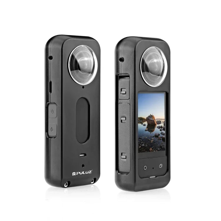 Cage de protection métallique PULUZ pour Insta360 X3 avec protection d'objectif, cadre métallique avec protection d'objectif