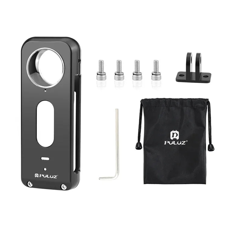 Cage de protection métallique PULUZ pour Insta360 X3 avec protection d'objectif, cadre métallique avec protection d'objectif