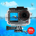 Boîtier étanche PULUZ 60 m pour DJI Osmo Action 5 Pro / 3 / 4, avec griffe porte-accessoires, fixation basique à boucle et vis. Boîtier étanche pour DJI Osmo Action 3 / 4.