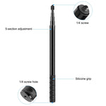 Perche à selfie monopode en métal PULUZ de 157 cm pour Insta360 One RS / X2 / X3 / X4 / DJI Osmo 360, monopode de 150 cm