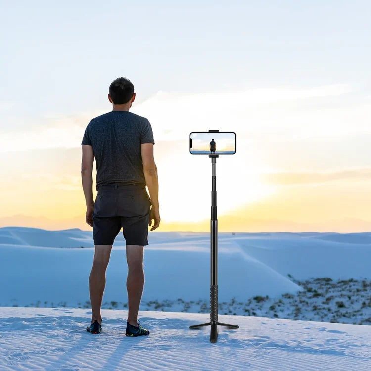Perche à selfie monopode en métal PULUZ de 157 cm pour Insta360 One RS / X2 / X3 / X4 / DJI Osmo 360, monopode de 150 cm