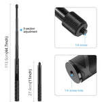 Support de fixation pour guidon de moto/vélo PULUZ avec trépied monopode intégré.