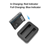 Chargeur de batterie double USB PULUZ pour Insta360 X3 avec voyant lumineux