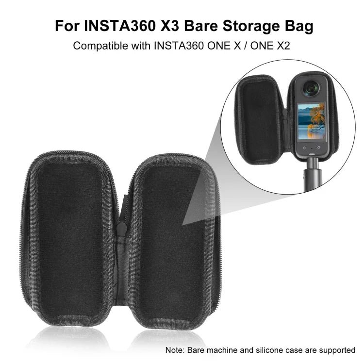 Étui de rangement portable PULUZ pour caméra Insta360 X3 / X4 Air / ONE X2, étui pour Insta360 X3