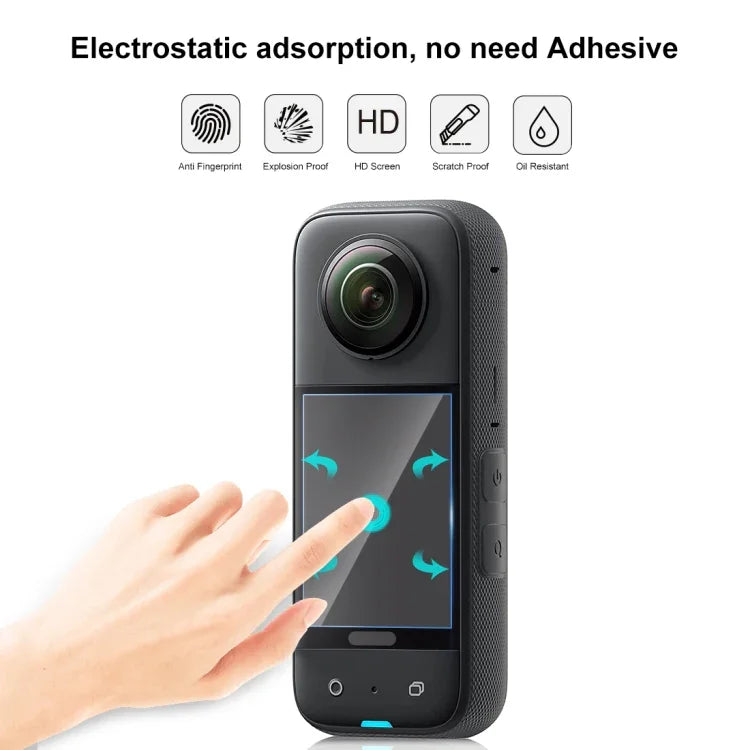 Film de protection incurvé HD PULUZ (lot de 2) pour Insta360 X3