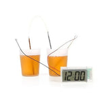 Kit éducatif horloge numérique DIY pomme de terre verte innovante avec écran LCD 2 pouces (pomme de terre NON incluse), Horloge numérique pomme de terre