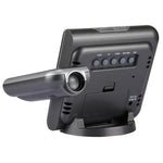 Réveil multifonction à affichage LCD couleur numérique avec projection LED, station météo / température / humidité / calendrier, Réveil à projection LED