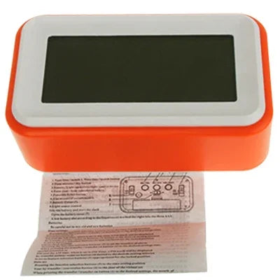 Réveil multifonction grand écran avec calendrier, lumière LCD & fonction snooze tactile