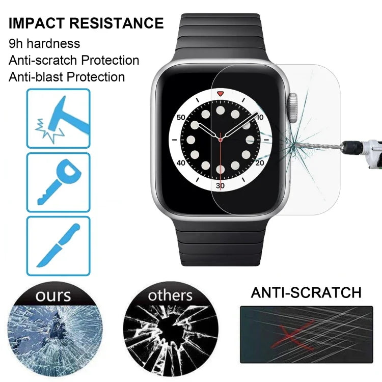Pour Apple Watch Edition 42 mm Diamètre du cadran 42 mm Dureté de surface 9H+ Film en verre trempé antidéflagrant 2.5D, Pour Series 3&2&1 42 mm
