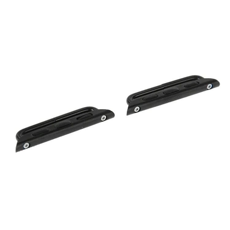 Lot de 2 connecteurs de bracelet en métal pour Apple Watch 42 mm, boucle métallique et outil de tournevis inclus.