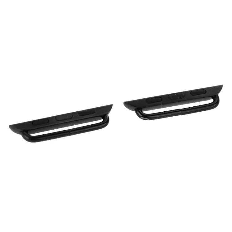Lot de 2 connecteurs de bracelet en métal pour Apple Watch 42 mm, boucle métallique et outil de tournevis inclus.