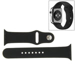 Bracelet de montre sport en caoutchouc haute performance pour Apple Watch Sport 38 mm avec fermeture à ardillon