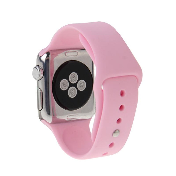 Bracelet de montre sport en caoutchouc haute performance pour Apple Watch Sport 38 mm avec fermeture à ardillon