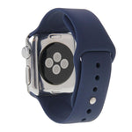 Bracelet de montre sport en caoutchouc haute performance pour Apple Watch Sport 38 mm avec fermeture à ardillon