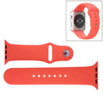 Bracelet de montre sport en caoutchouc haute performance pour Apple Watch Sport 38 mm avec fermeture à ardillon