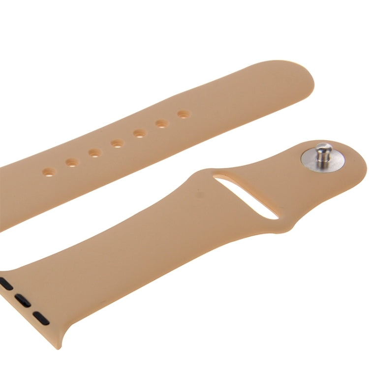 Bracelet de montre sport en caoutchouc haute performance pour Apple Watch Sport 38 mm avec fermeture à ardillon