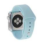 Bracelet de montre sport en caoutchouc haute performance pour Apple Watch Sport 38 mm avec fermeture à ardillon